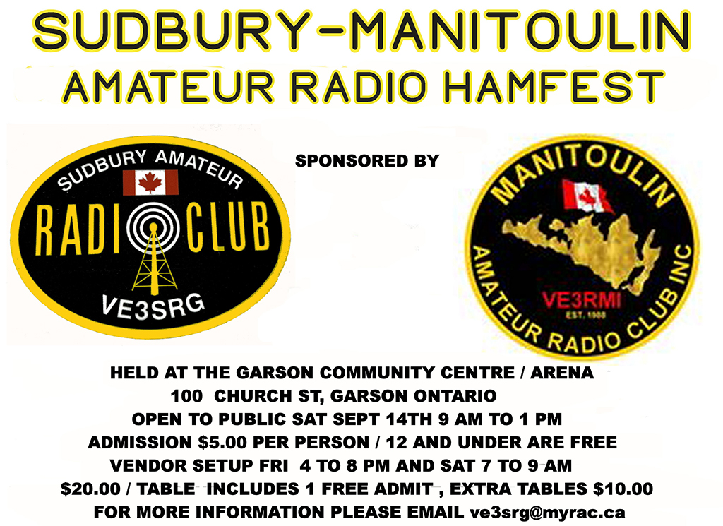 Sudbury Manitoulin Hamfest 14 Sep 24 small
